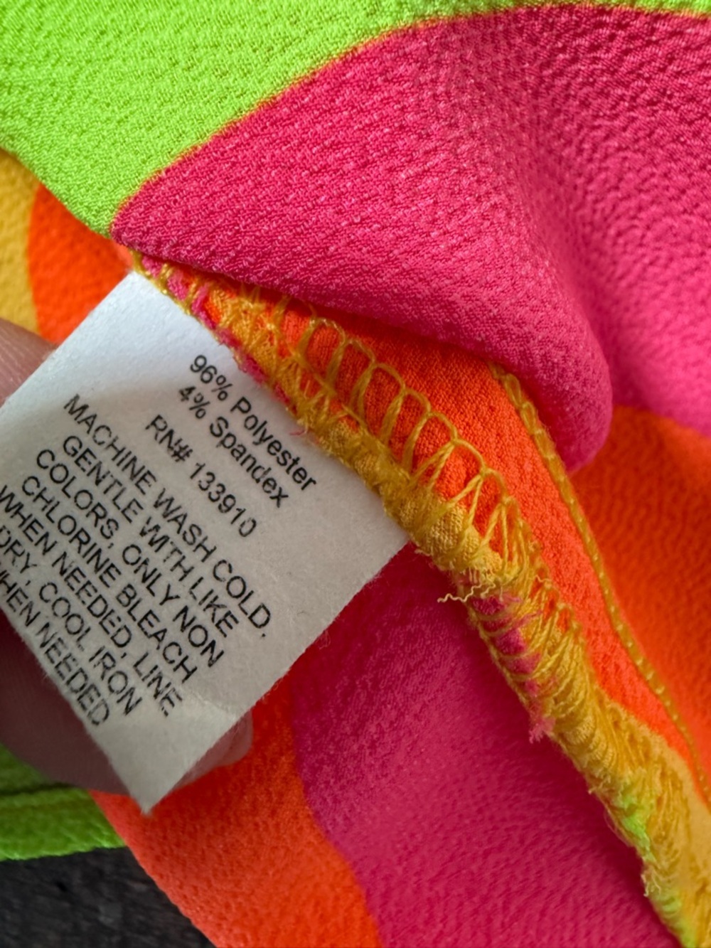 Show Me Your Mumu Neon Stripe Romper Colorful Festival Beach Summer Small - Picture 8 of 8